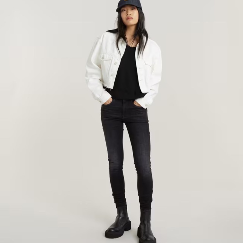 G Star Raw 3301 High skinny slander denim black 26W 32L